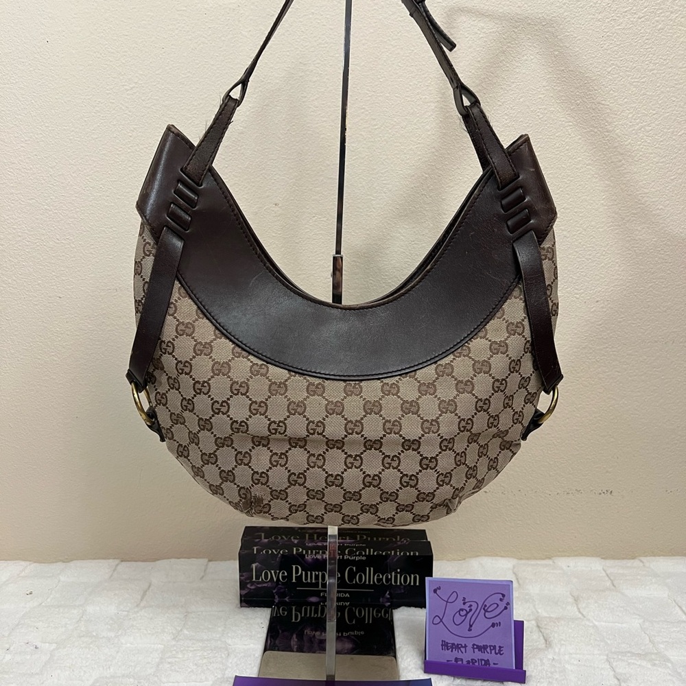 Gucci Brown Designer Shoulder Bag